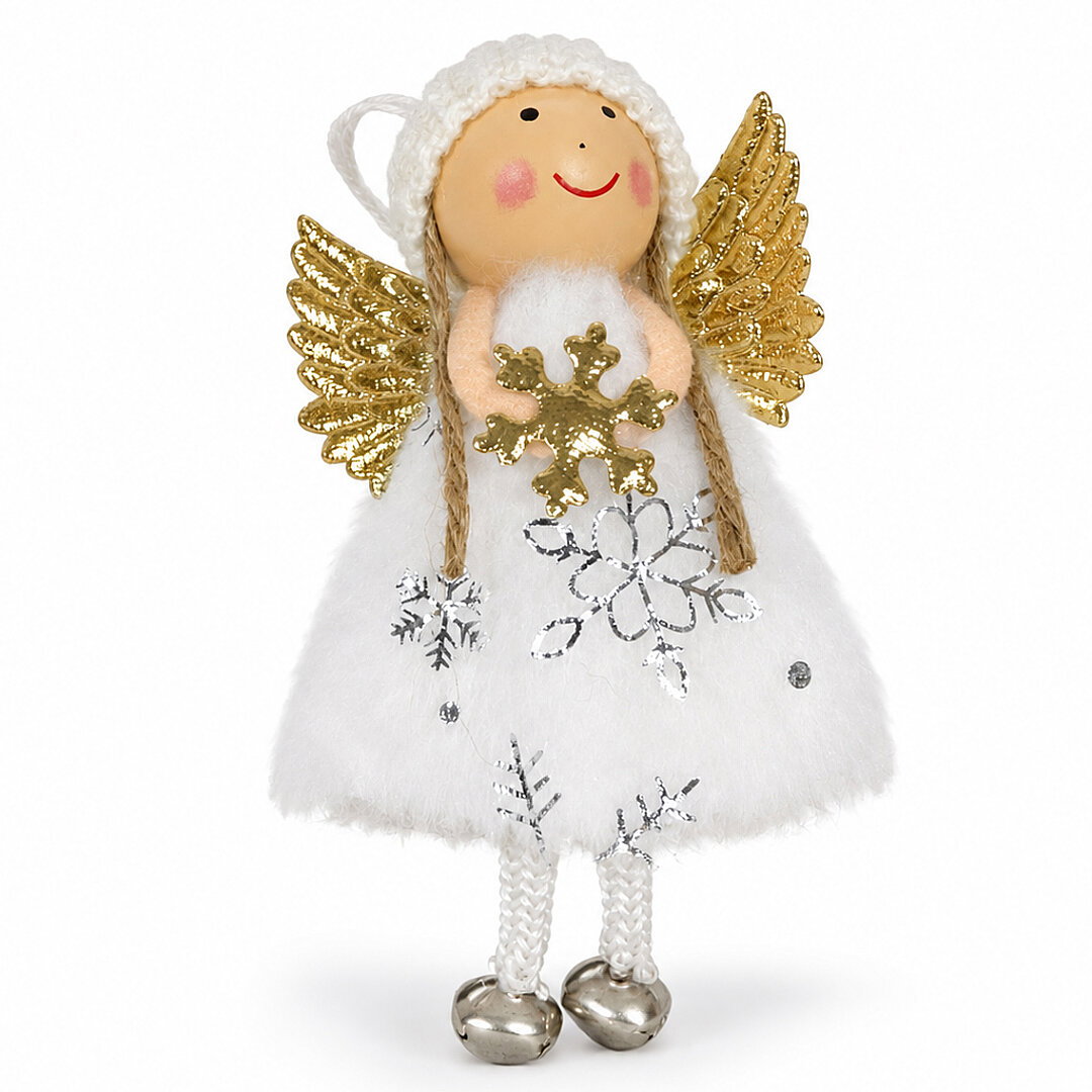 Yılbaşı Kar Meleği Gold Kar Taneli 13 cm - 2