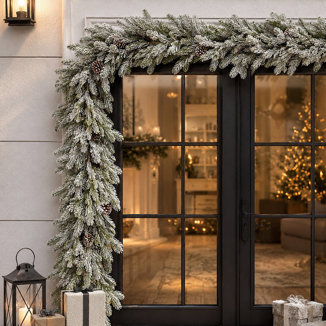 Yılbaşı Karlı Garland 2 m İthal - 5