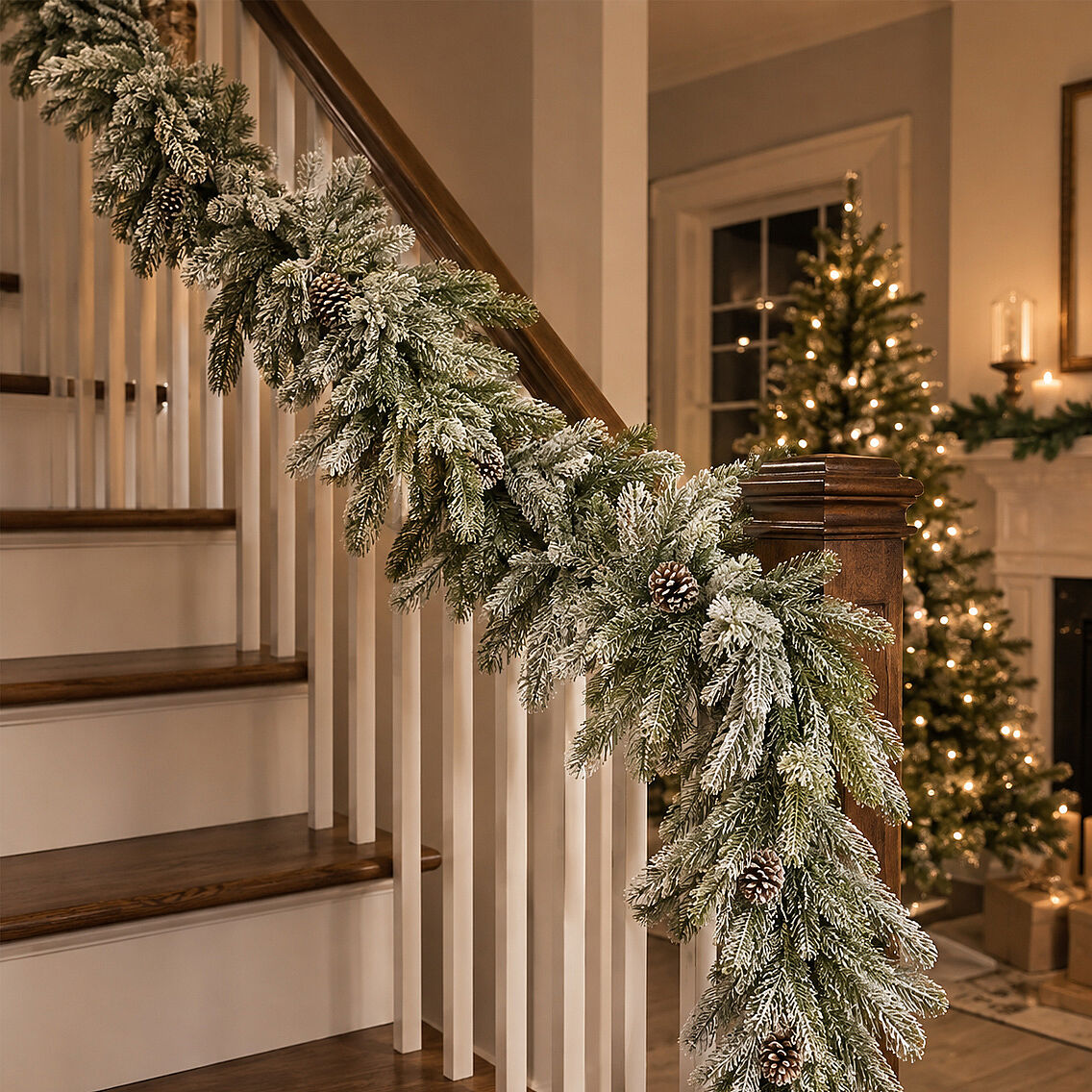 Yılbaşı Karlı Garland 2 m İthal - 3