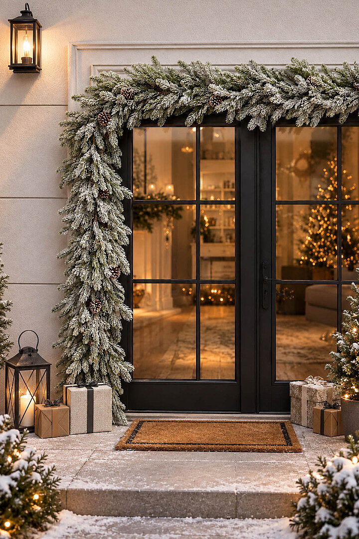 Yılbaşı Karlı Garland 2 m İthal - 3