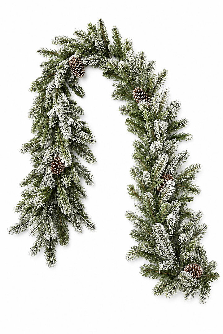 Yılbaşı Karlı Garland 2 m İthal - 4