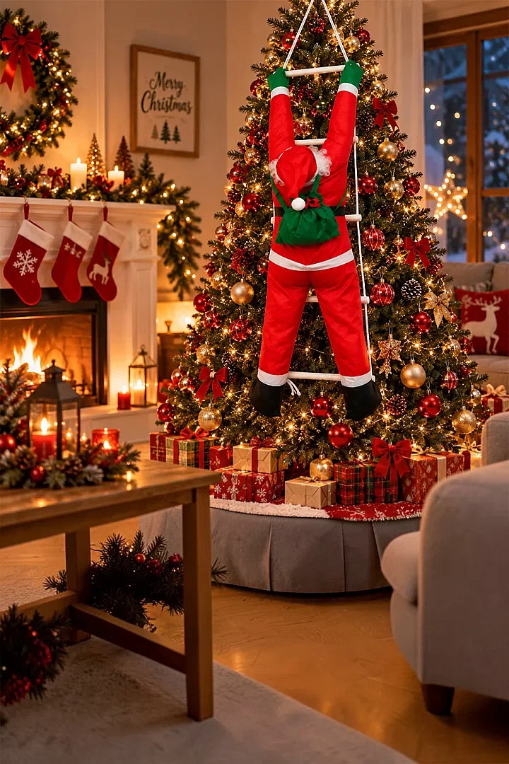 Yılbaşı Tırmanan Noel Baba 120 cm - 3