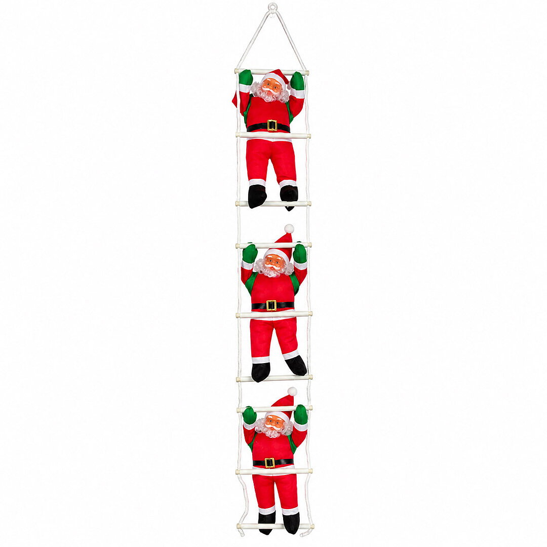Yılbaşı Tırmanan Noel Baba 125 cm 3'lü - 5