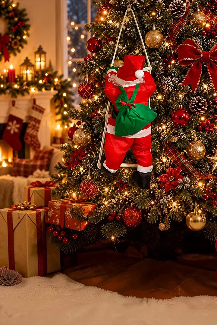 Yılbaşı Tırmanan Noel Baba 60 cm - 1