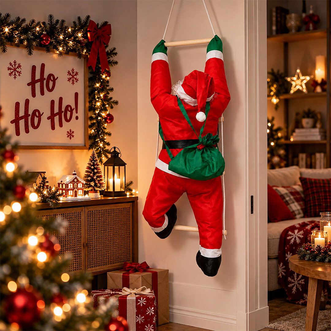 Yılbaşı Tırmanan Noel Baba 90 cm - 3