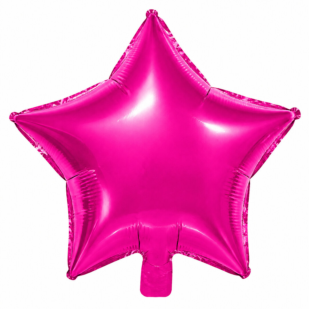 Yıldız Folyo Balon Fuşya 24 inc - Beysüs