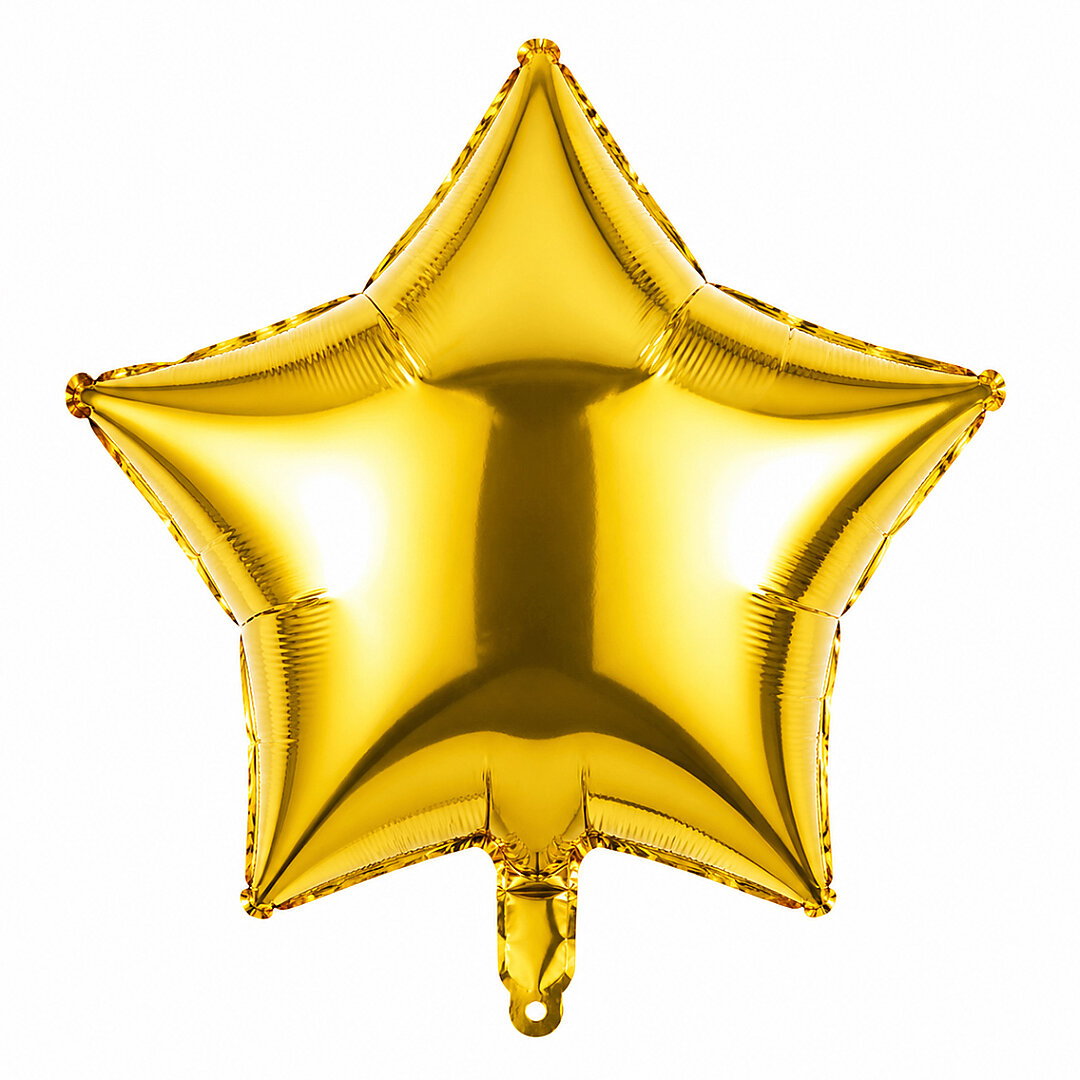 Yıldız Folyo Balon Gold (18 inc) - Beysüs