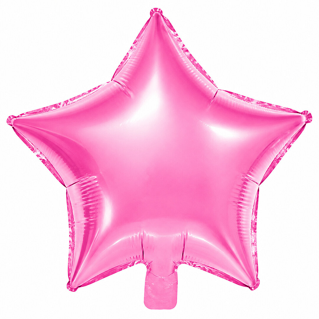 Yıldız Folyo Balon Pembe 24 inc - 1