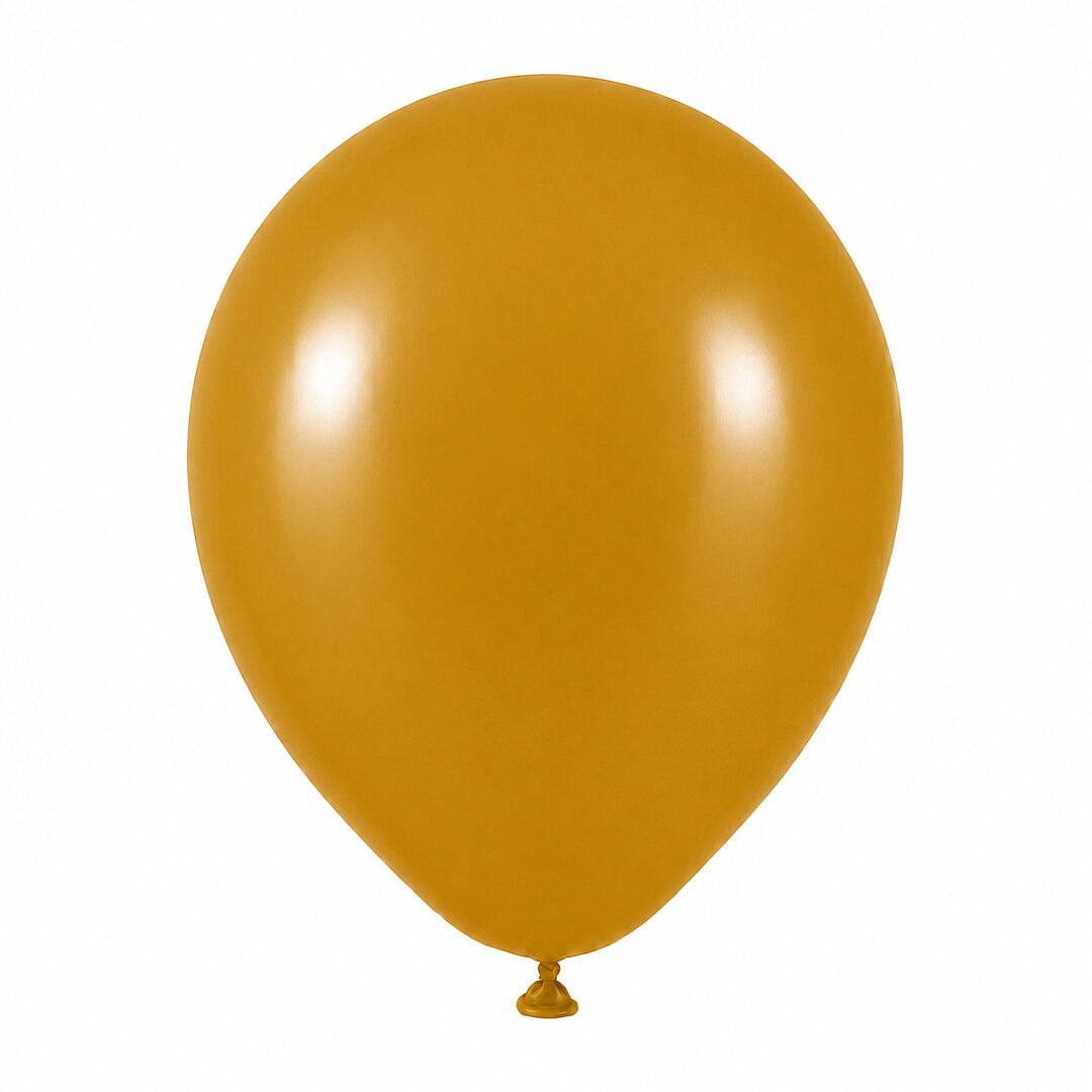 Zerdeçal Renk Lateks Retro Balon (30 cm) - 100 Adet - 2