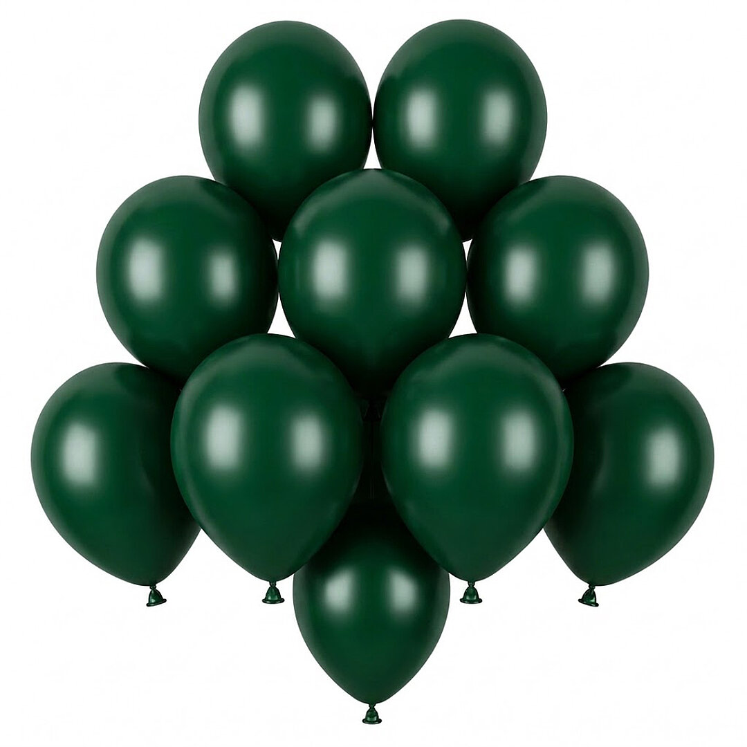 Zümrüt Yeşil Renk Lateks Pastel Balon (13 cm) - 10 Adet - 1