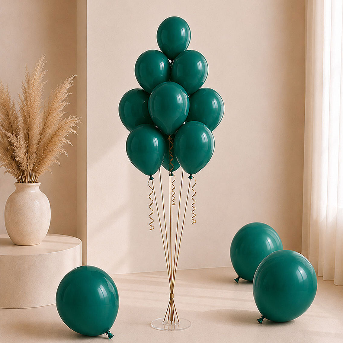 Zümrüt Yeşil Renk Lateks Pastel Balon (30 cm) - 100 Adet - 2