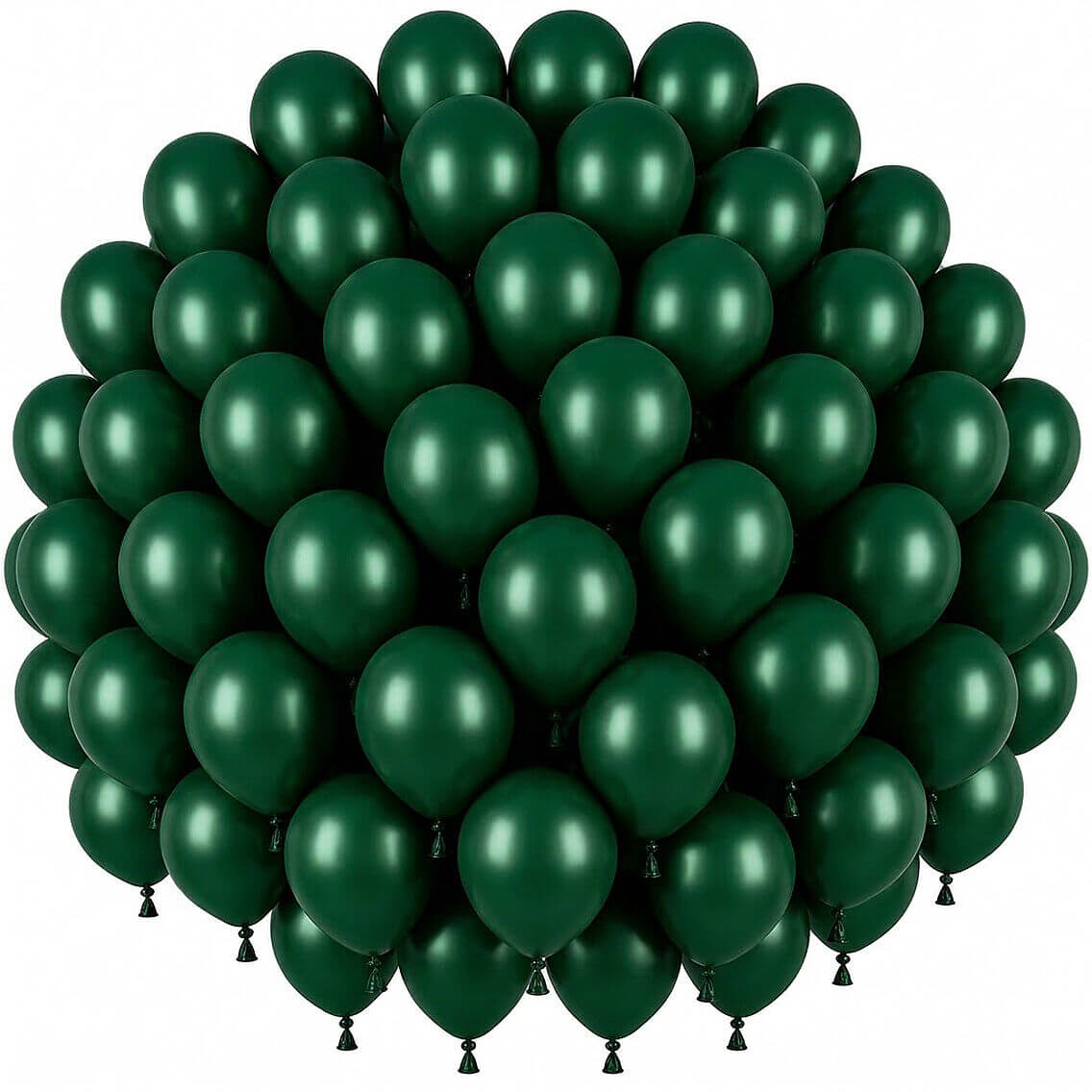 Zümrüt Yeşil Renk Lateks Pastel Balon (30 cm) - 50 Adet - 1