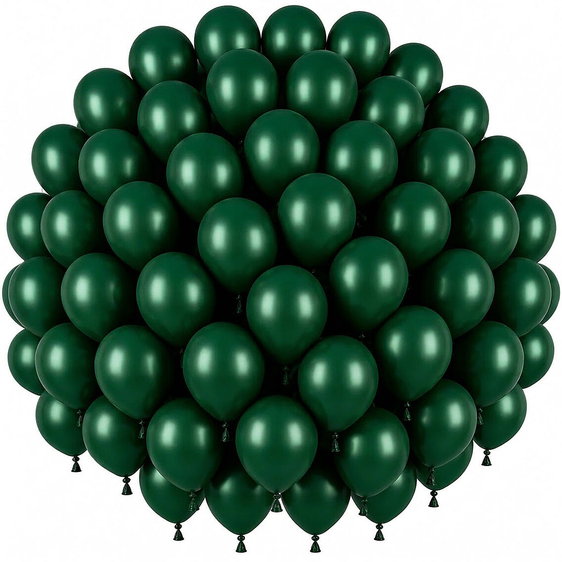 Zümrüt Yeşil Renk Lateks Pastel Balon (30 cm) - 50 Adet - 1