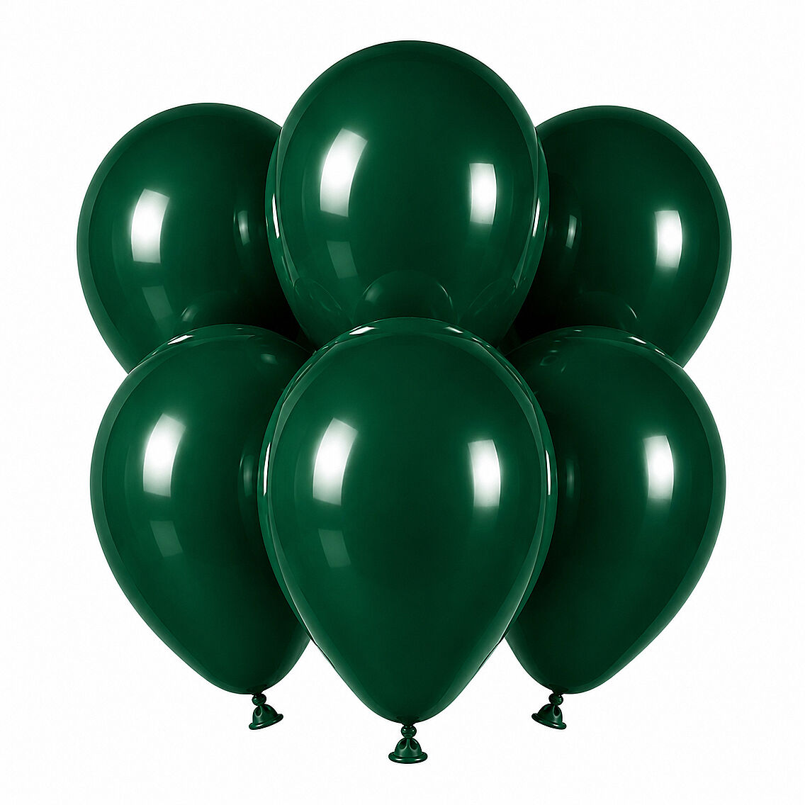Zümrüt Yeşil Renk Lateks Pastel Balon (30 cm) - 6 Adet - 1